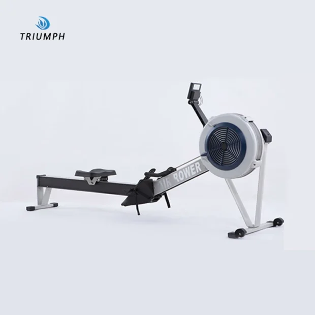Foldable Air Rowing Machine with Screen for Home Gym