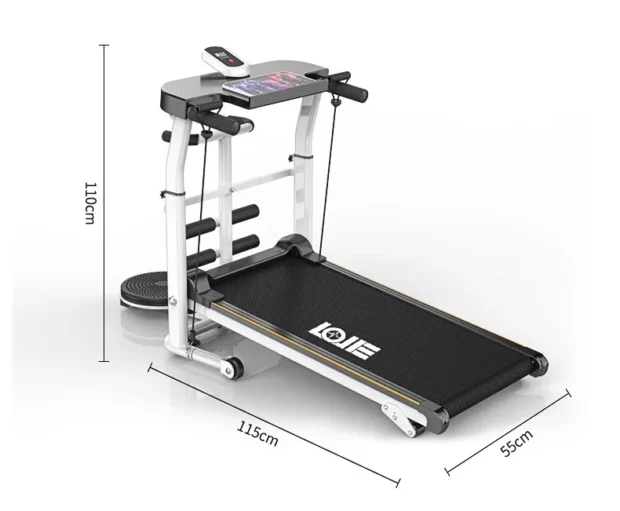 Adjustable Silent Treadmill Foldable Home Fitness