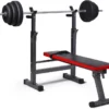 Foldable and Adjustable Flat Weight Gym Bench