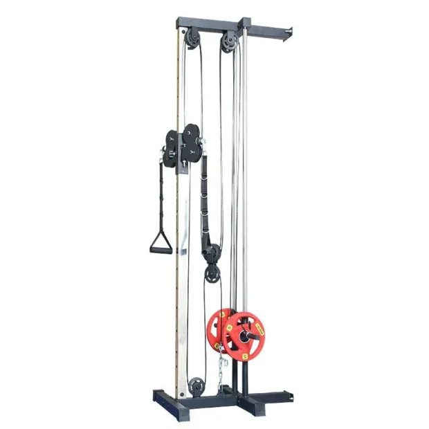 Pulldown Machine with Adjustable Weights and Pulley System