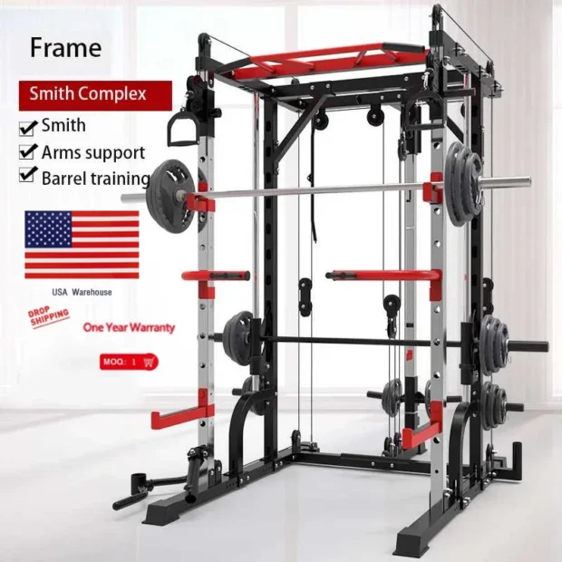 Multi-Function Smith Machine Squat Gym